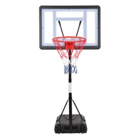 Same Model Code 13290080-HY-B064S Portable Movable Swimming Pool PVC Transparent Backboard Basketball Stand Basket Adjustment Height 1.15m-1.35m Maxim