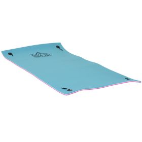 10' x 5' Floating Water Mat, 3-Layer Swimming Pool Float, XPE Foam, Tear Resistant Mesh Layer, Portable Foam Raft, Durable Water Activities Mat for L