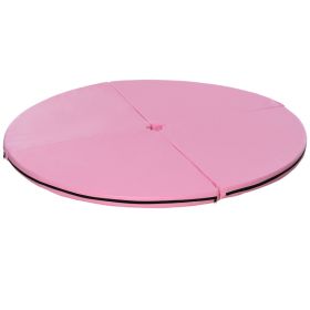 Pole Dance Mat, 2"T x 5'W Folding Pole Crash Mat for Home, Lightweight and Foldable, Pink