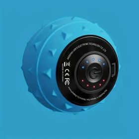 Rechargeable High Intensity Vibration Massage Ball For Muscle And Fitness, Electric Fascia Release For Neck, Back And Feet, USB Charging, For Heel Pai (Option: Blue)