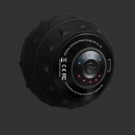Rechargeable High Intensity Vibration Massage Ball For Muscle And Fitness, Electric Fascia Release For Neck, Back And Feet, USB Charging, For Heel Pai (Option: Black)