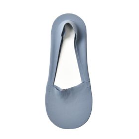 Women's Fashion Silicone Non-slip Shallow Boat Socks (Option: Royal-One size)