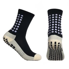 Thickened Sweat And Odor Absorbing Adhesive Non Slip Socks (Option: Black-Average Size-4PCS)