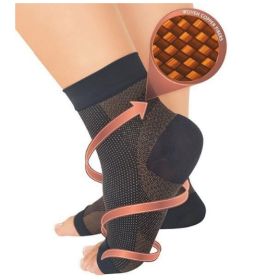 Men Women Anti Fatigue Compression Foot Sleeve Foot Ankle Compression Socks (Option: S M-01)