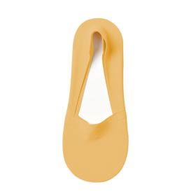 Women's Fashion Silicone Non-slip Shallow Boat Socks (Option: Yellow-One size)