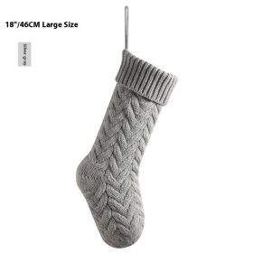 Layout Supplies Decorative Decorations Knitted Pendant Gift Bag Twist Large (Option: Silver Gray)
