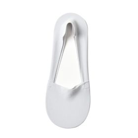 Women's Fashion Silicone Non-slip Shallow Boat Socks (Option: Silver-One size)
